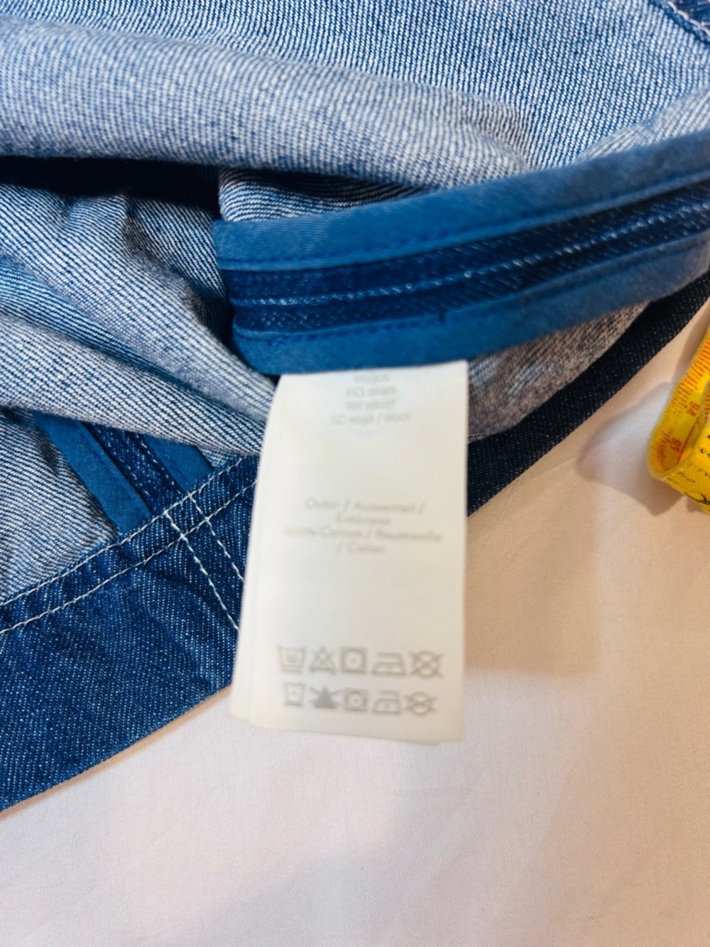 Boden Hadie Denim Chamber Shirt Dress Long Sleeve Pockets Size 12 - Picture 7 of 7